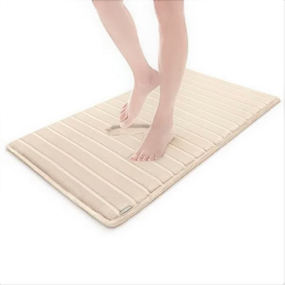 brand new IVORY 24โx58" Ultimate Performance MICRODRY Quilted Memory Foam Runner